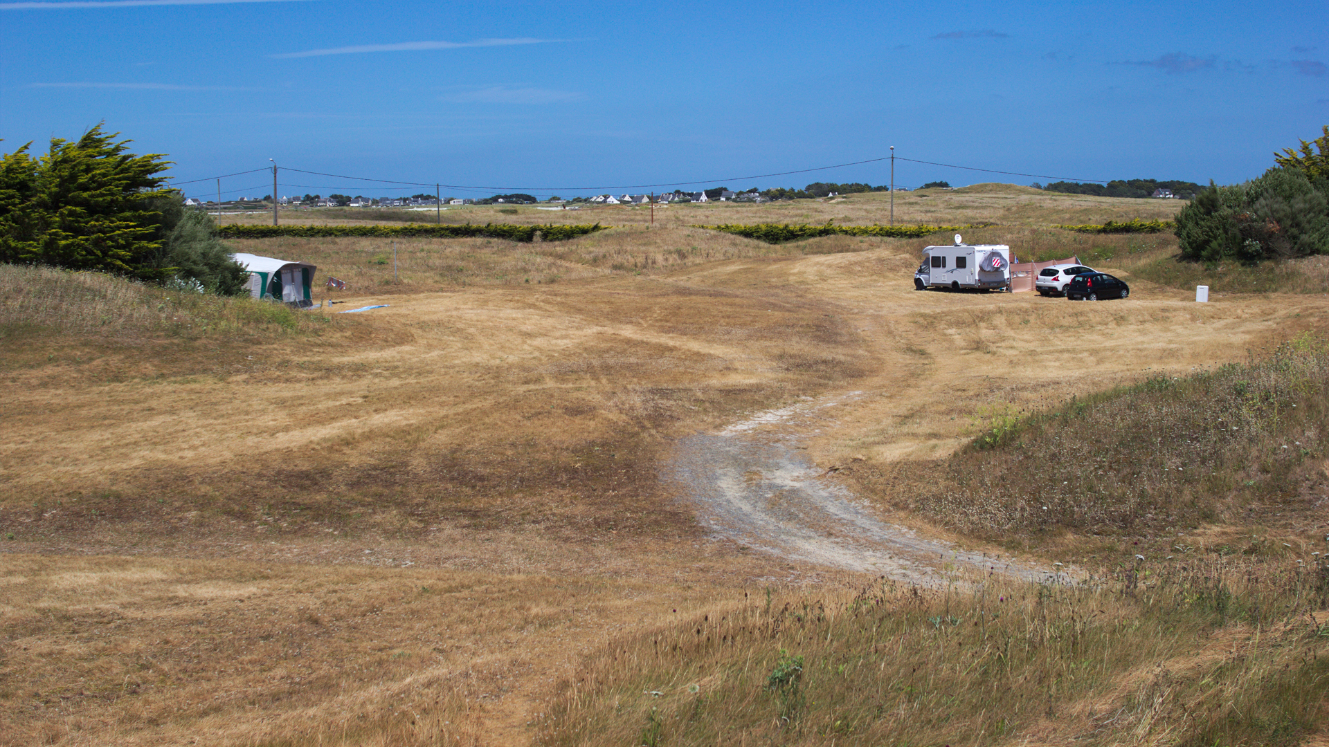 Des emplacements à l'air libre.